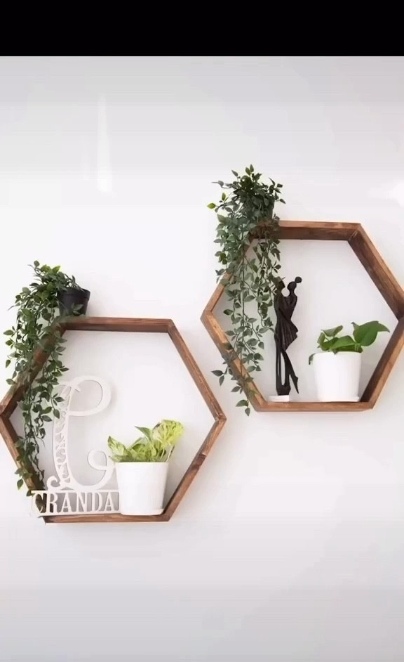 DIY Hexagon Wall Shelves for my home #LTKDIY

#LTKstyletip #LTKGiftGuide #LTKhome
