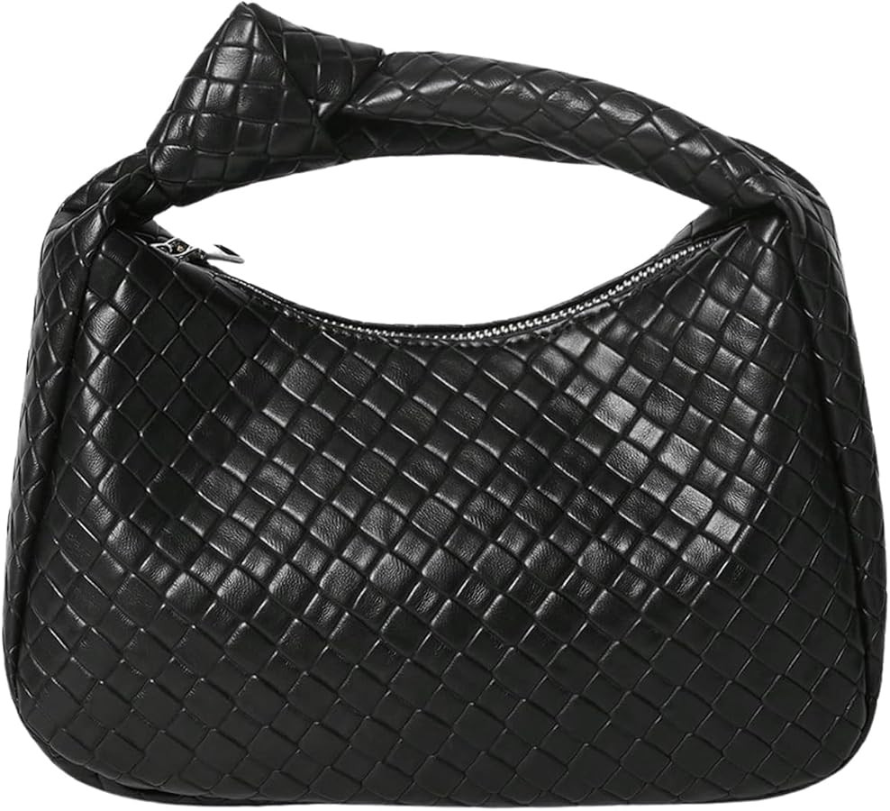 Verdusa Women's Hobo Bags Ruched PU Leather Handbag Clutch Purses Dumpling Pouch Bag | Amazon (US)