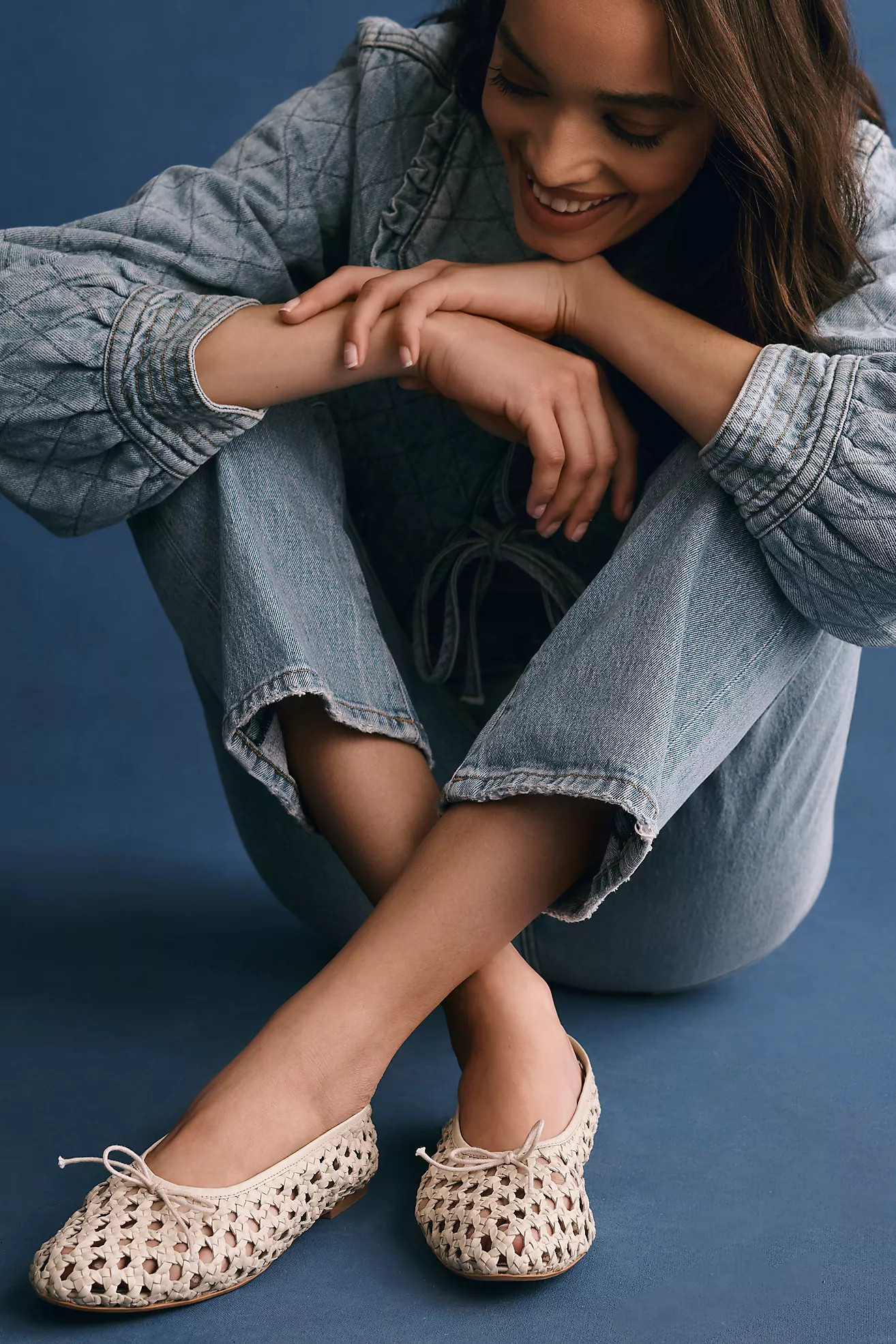 Pilcro Woven Ballet Flats | Anthropologie (US)