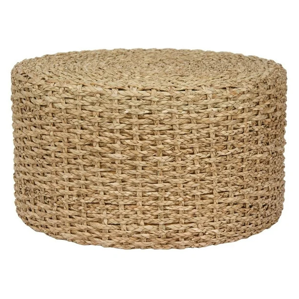 Oriental Furniture Rush Grass Knot work Coffee Table/Ottoman - Walmart.com | Walmart (US)