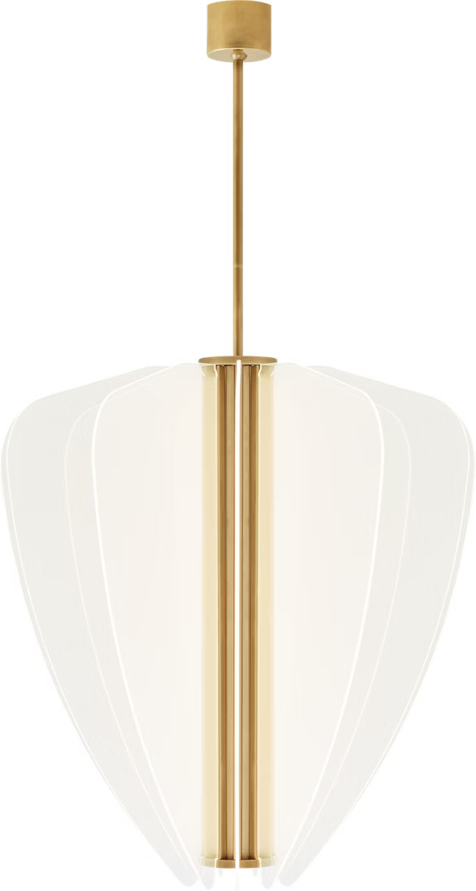 Nyra 30 Chandelier 30" Diameter plated brass 3000K 90 CRI integrated led 90 cri 3000k 120v-277v unvVisual Comfort | Visual Comfort