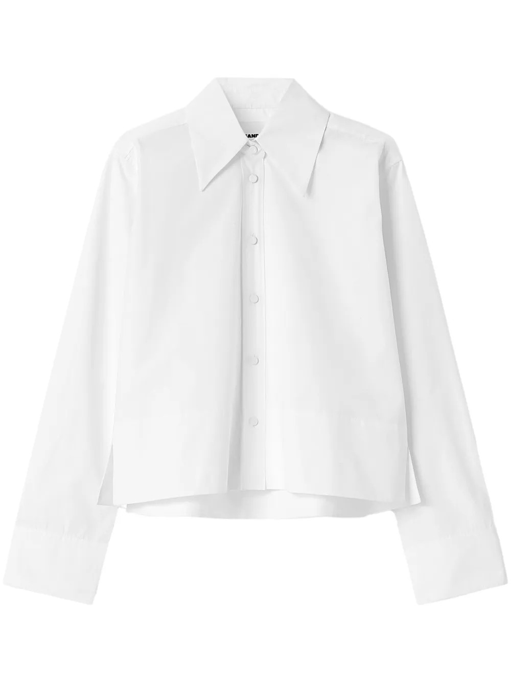 Jil Sander oversized-collar Cotton Shirt | White | FARFETCH EE | Farfetch Global