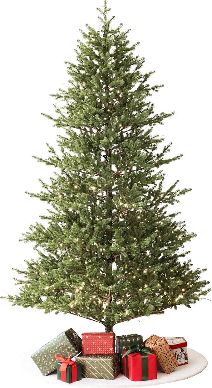 Balsam Fir Heritage 7.5ft Christmas Tree Pre-Lit Artificial Full with 1485 Low-Voltage Warm LED L... | Amazon (US)