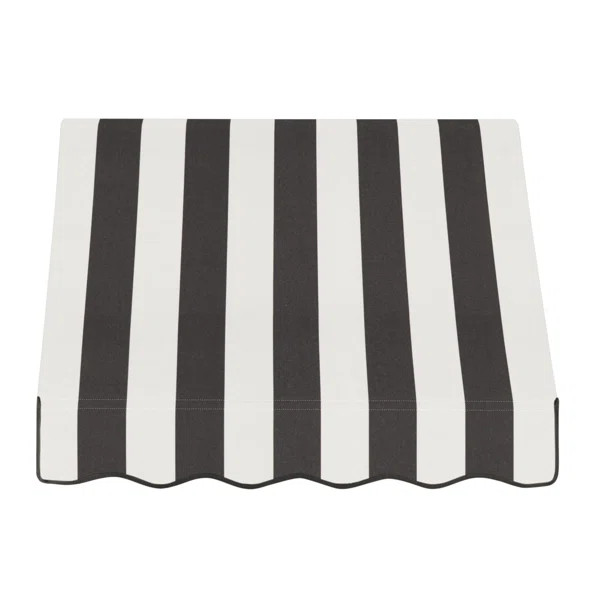 Awntech Dallas Retro Acrylic Fabric Fixed Awning | Wayfair North America