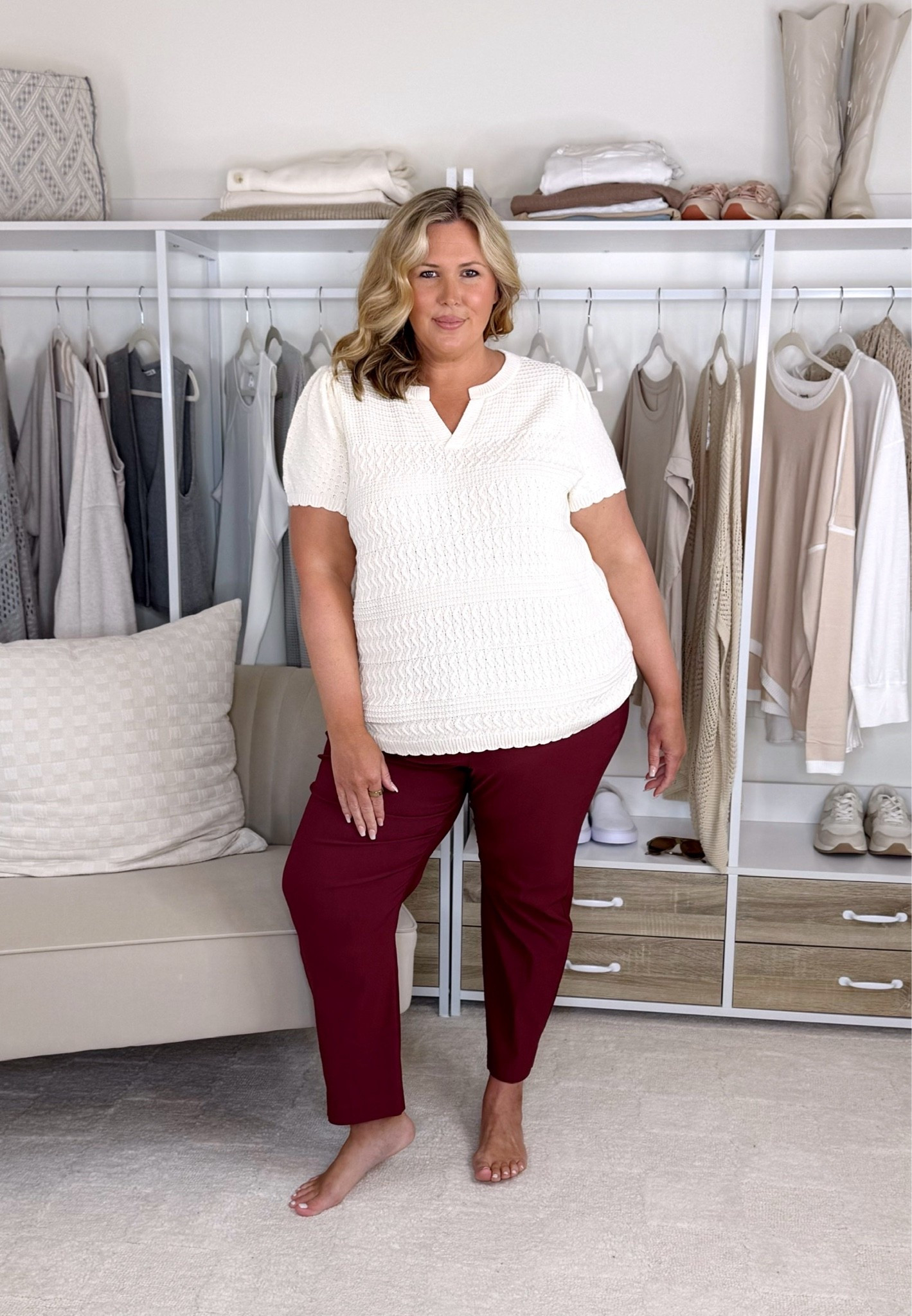 Lane Bryant finds! Wearing a size 20W in the high rise ankle pants, and an 18/20 in the sweater top. Plus size, outfit inspo, fall wear, dresses, fall fashion, apron belly

#LTKMidsize #LTKPlusSize #LTKSeasonal