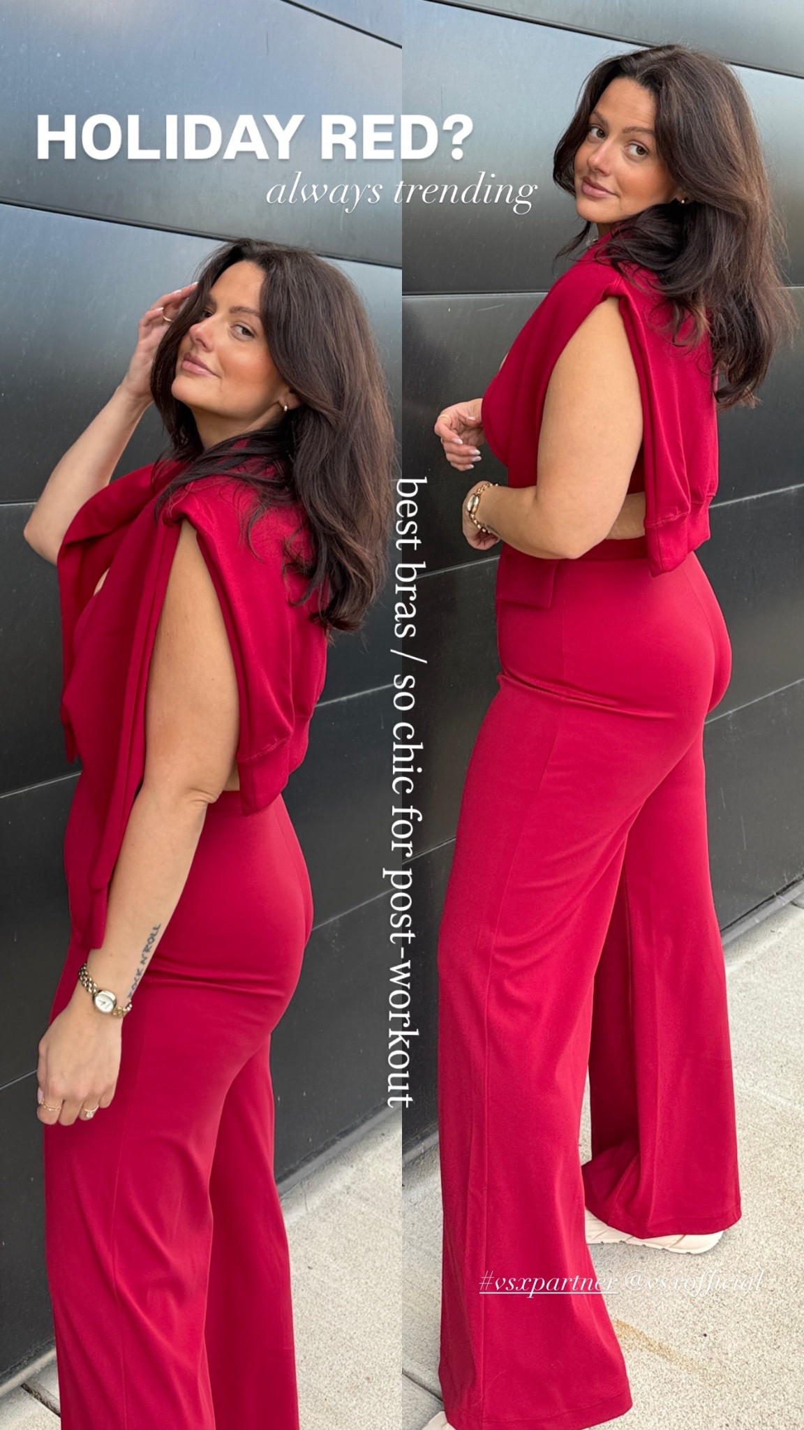 #vsxpartner Hottest gifts? The ones they actually want! @vsxofficial has the best selection of matching sets for the holidays! My fav bras — trust me! They’ll love the lift, plunge, shine and hold and the wide leg pants are IT this season!! @victoriassecret #giftguide #holidaygiftguide #itgirlgifts #workoutsets red / holiday / active / athleisure / gifts / twenties / thirties / cool girl / soft

#LTKGiftGuide #LTKgrwm #LTKHoliday