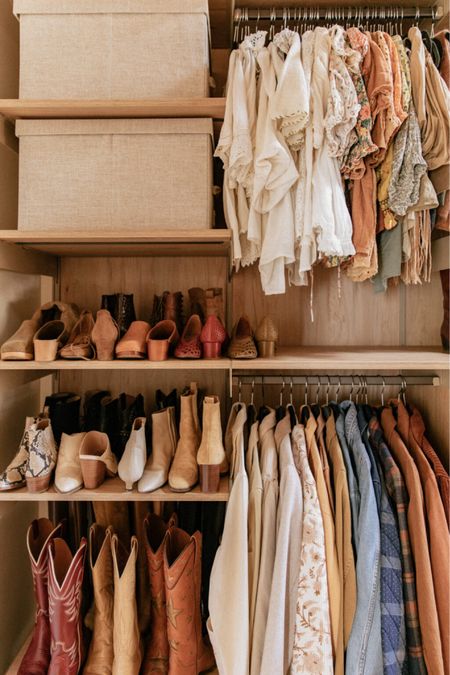 Closet organization - I love these big linen storage boxes from the container store for off season items  

#LTKshoecrush #LTKSeasonal #LTKhome