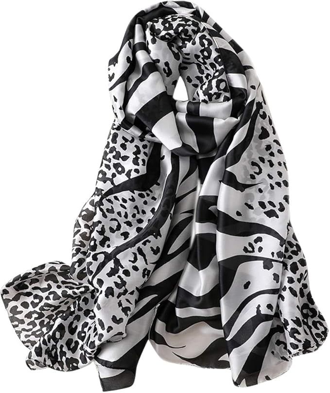 GERINLY Scarves - Animal Print Shawl Wraps Fashion Zebra Pattern Scarf for Women | Amazon (US)