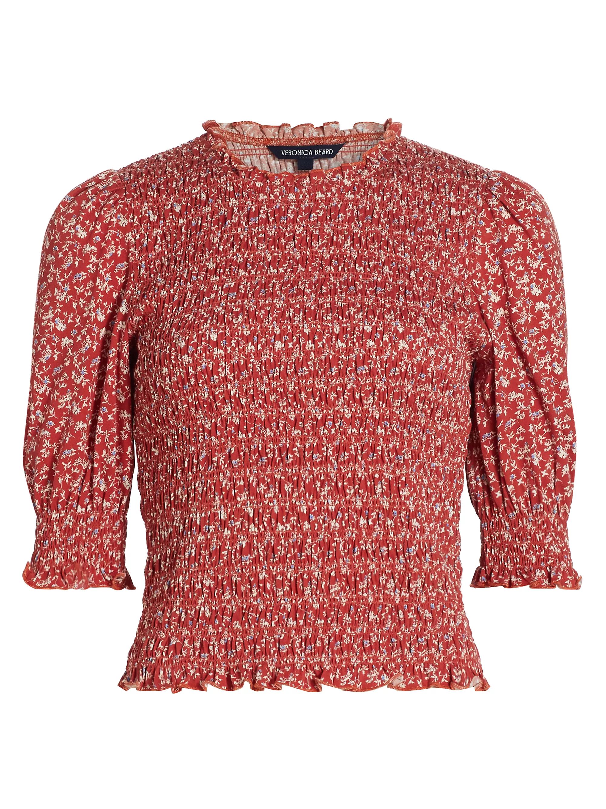 Langston Floral Smocked Top | Saks Fifth Avenue