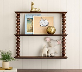 Chris Loves Julia Turned Wood Tiered Shelf (21.5" x 24") | Pottery Barn Kids