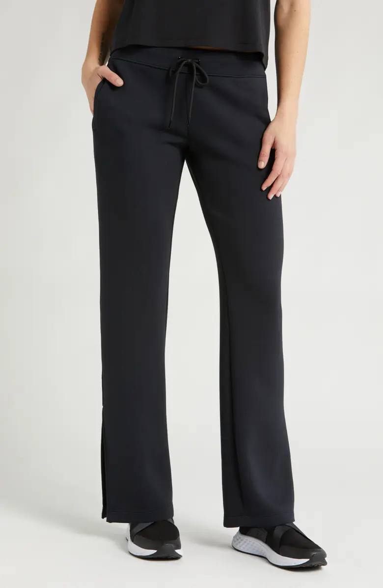 Level Set Straight Leg Slit Hem Track Pants | Nordstrom