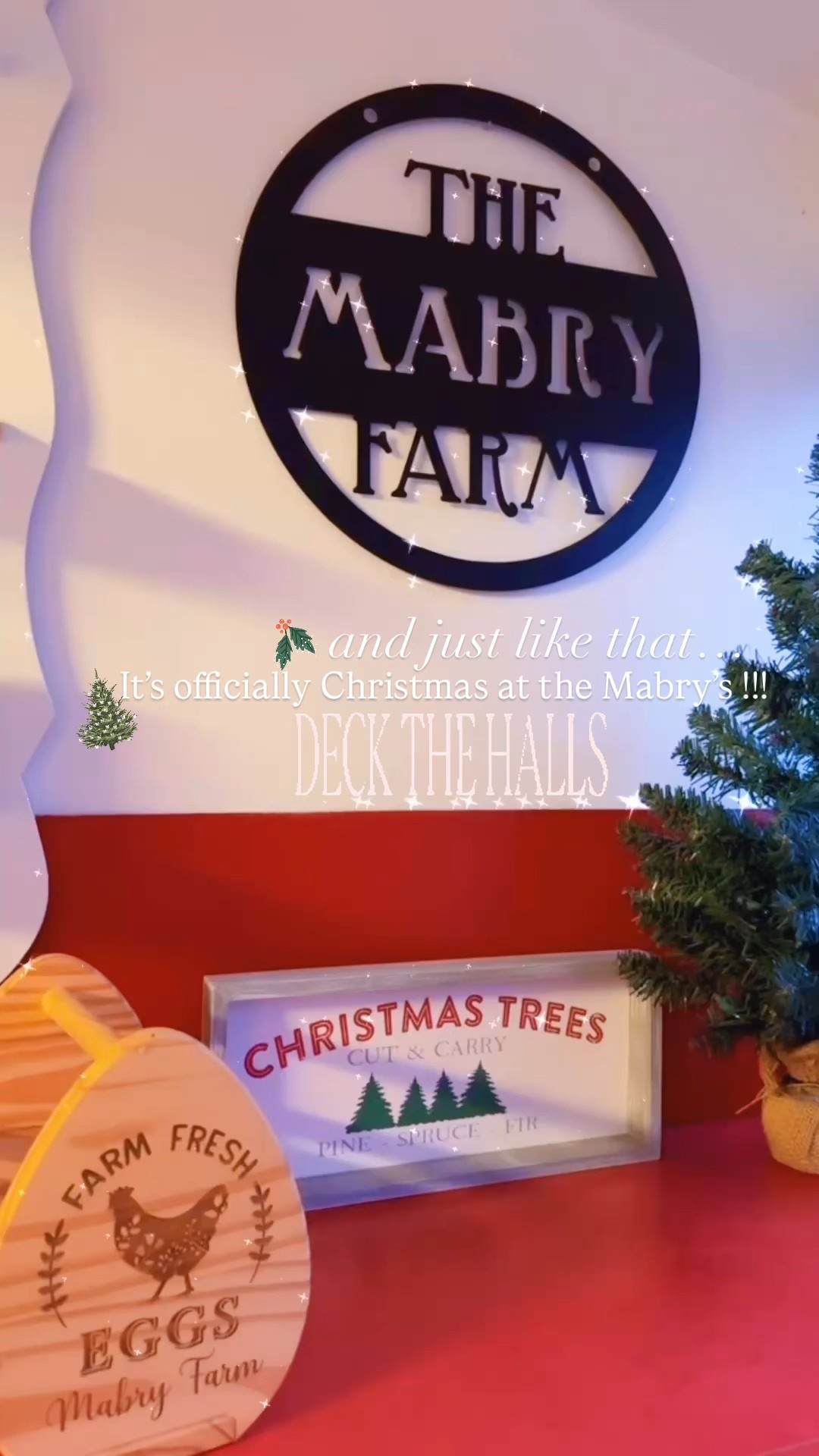 And just like that… It’s officially Christmas at the Mabry’s!!! 🎄🎁❤️✨🪄

#LTKHoliday #LTKSeasonal