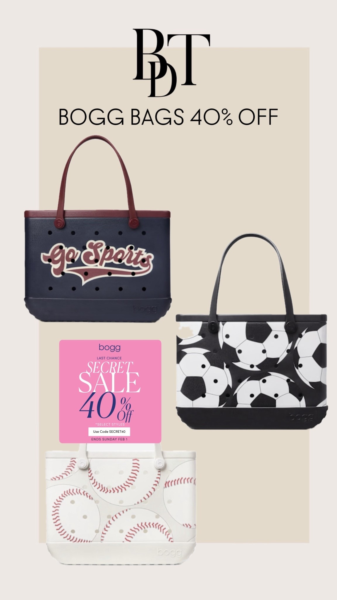 Sport Bogg Bags 40% off

#LTKKids #LTKmomlife #LTKActive