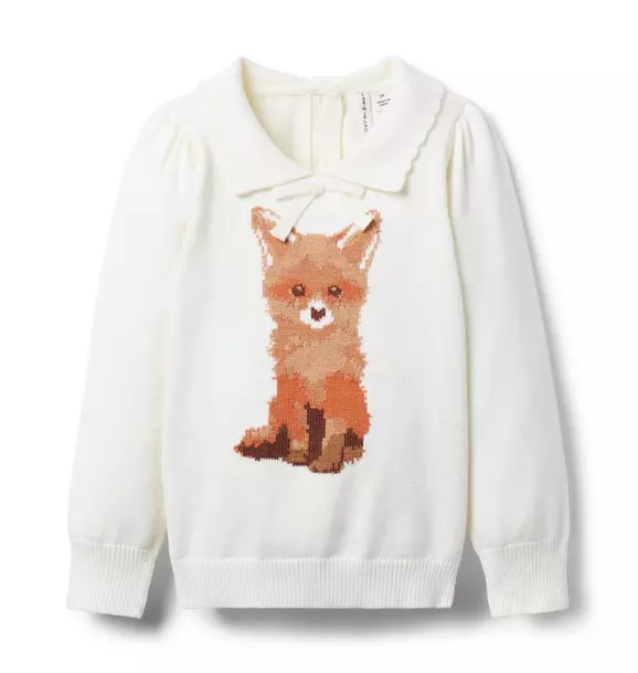 Fox Collared Sweater | Janie and Jack