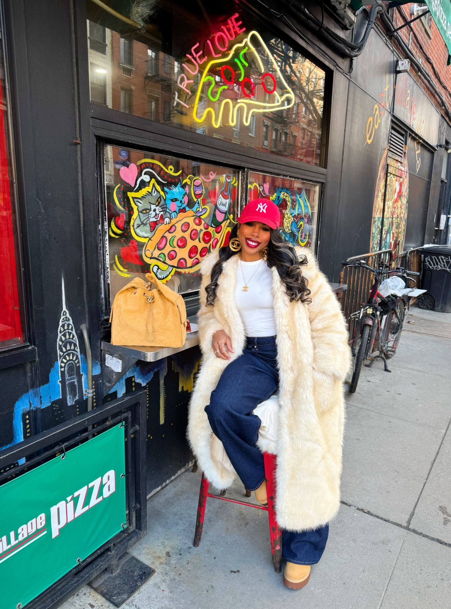 New York City, outfit of the day. I’m loving this faux fur and denim combination 

#LTKdayinmylife #LTKootd #LTKSaleAlert