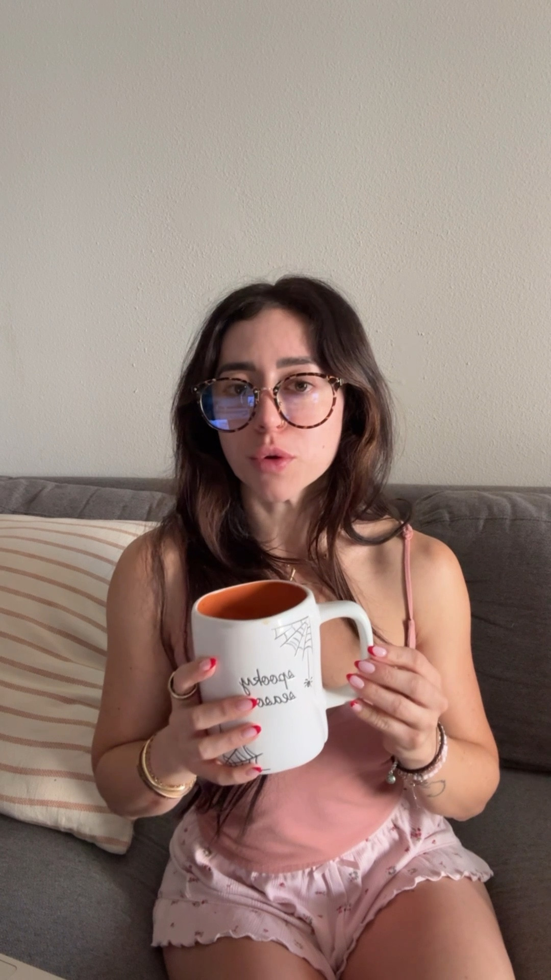 Morning chats in cozy girly pjs 

#LTKHome #LTKSaleAlert #LTKFamily