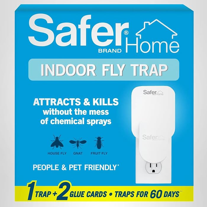 Safer Home Flying Insect Trap, Plug-In Fruit Fly Trap for Indoors, 1-Pack | Amazon (US)