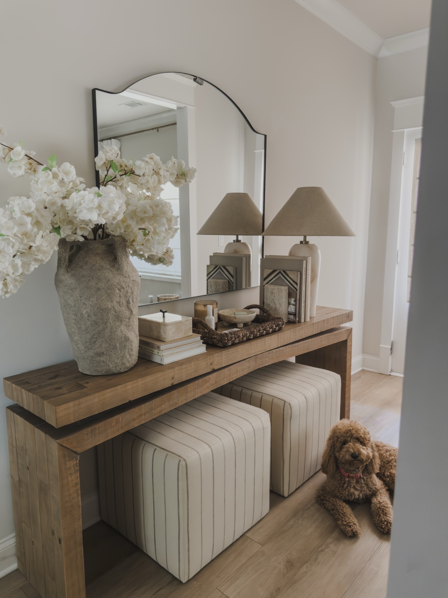 #AD @Wayfair’s Hot Summer Sale — up to 70% off with fast & free shipping on orders over $35.

Sharing some of my favorite @Wayfair finds that I would purchase again without hesitation.
My solid wood console table is one of my favorite pieces in our home, but I also own and love a great look for less option that gives a very similar feel at a more budget-friendly price point. I always say there is room for both depending on your budget and priorities.
I'm also sharing my striped ottomans, which add the perfect touch of pattern while still feeling neutral, along with other tried-and-true favorites throughout our home. These are the pieces that have held up well, work for everyday life, and continue to be finds I recommend time and time again.
When it comes to decorating, I'm always looking for pieces that are both beautiful and functional, and these are the finds I would absolutely buy again.

#WayfairPartner #Wayfair #WayfairFinds

#LTKSaleAlert #LTKHome #LTKSeasonal