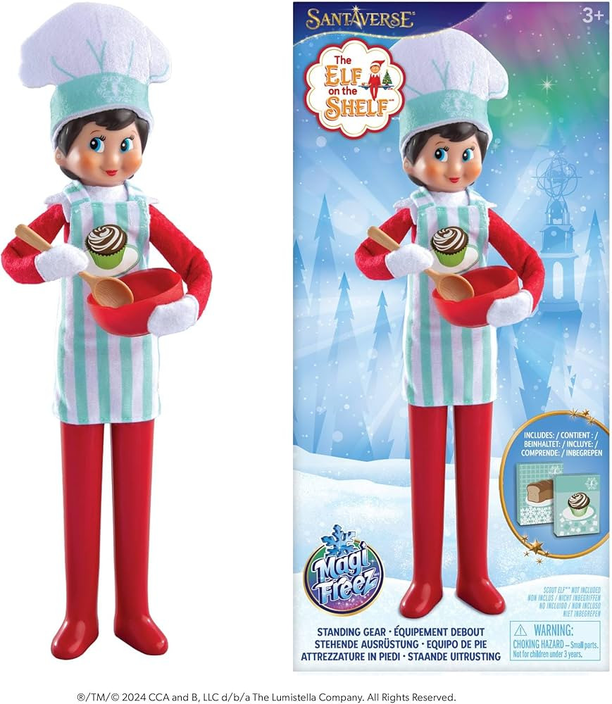 The Elf on the Shelf MagiFreez Christmas Chef Set for Your Scout Elf - Includes Magical Standing ... | Amazon (US)
