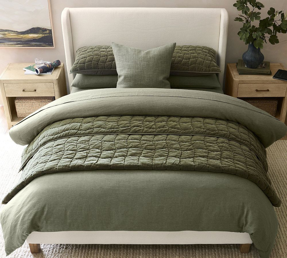 Cozy Cloud Handcrafted Quilt, Loden, King/Cal. King | Pottery Barn (US)