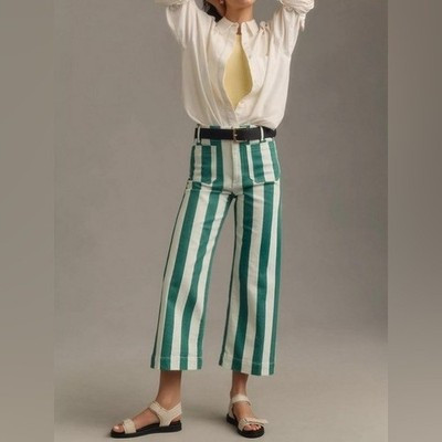 Anthropologie 20W Plus The Colette Cropped Wide-Leg Jeans by Maeve NWT | eBay US