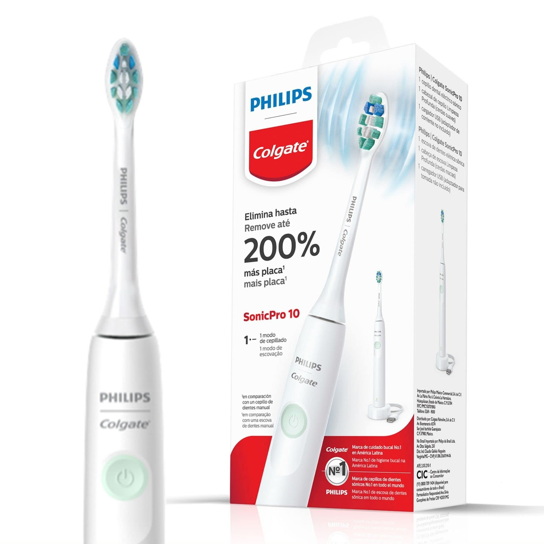 Colgate Escova De Dente Elétrica Philips Sonicpro 10 | Recarregável E Bivolt | Amazon (BR)