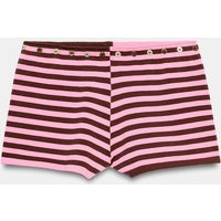 Zara - Mini Striped Shorts - Pink - M - Woman | Zara US