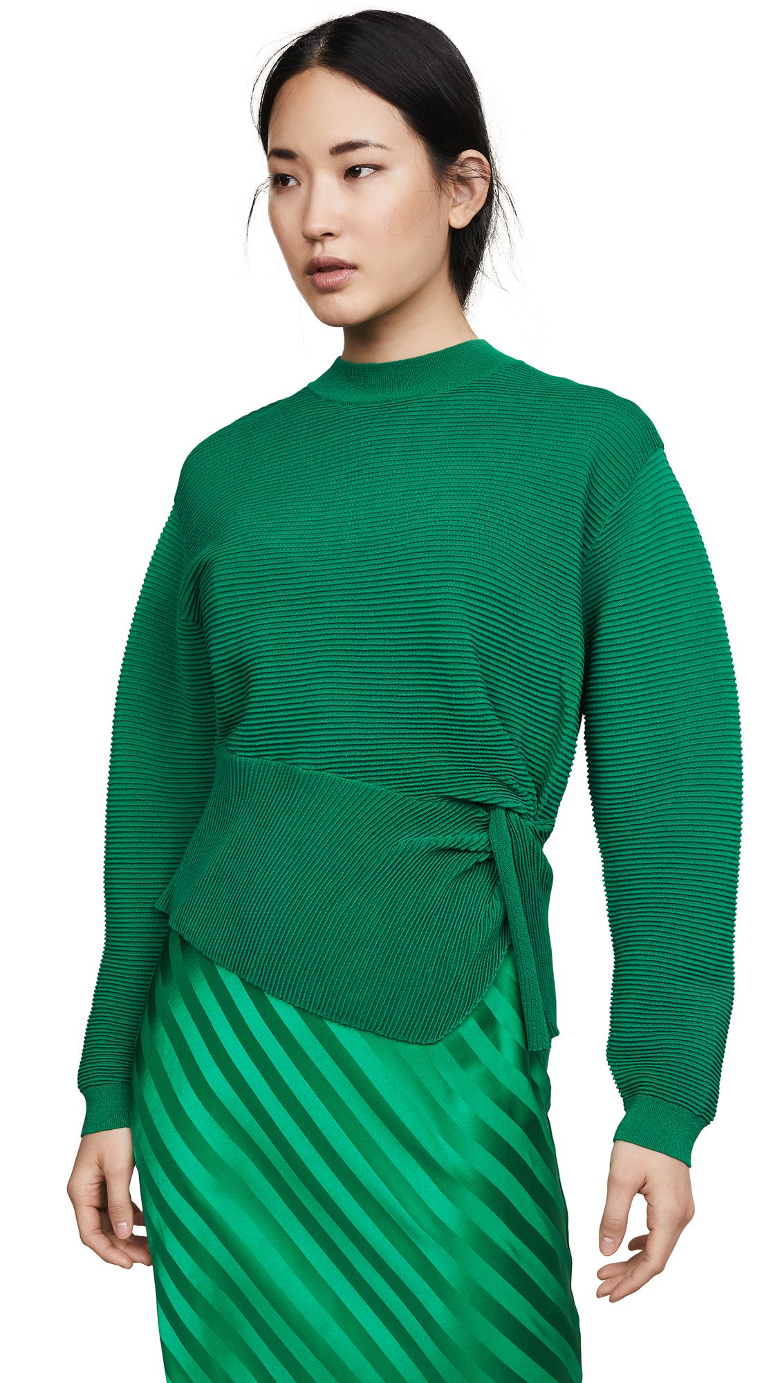 Michelle Mason Long Sleeve Twist Sweater | Shopbop