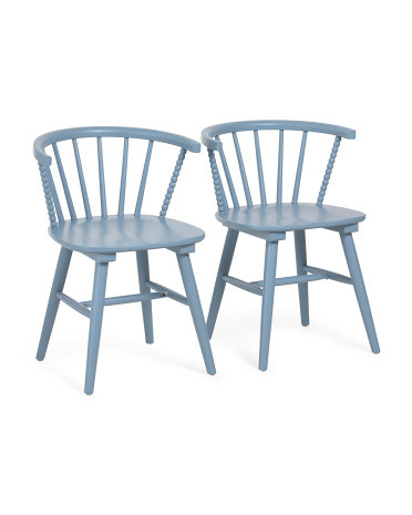 Set Of 2 22X31 Spindle Back Dining Chairs | TJ Maxx
