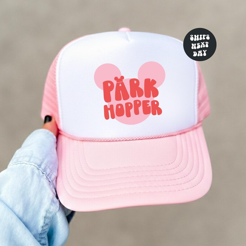 Disney Trucker Hat Disney Hat Girls Disney Trip Hat Women's Foam Trucker Hat WDW Disneyland Cap P... | Etsy (US)