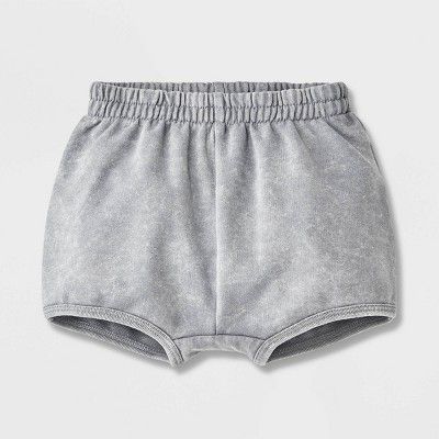Baby Pull-On Shorts - Cat & Jack™ Gray Newborn | Target