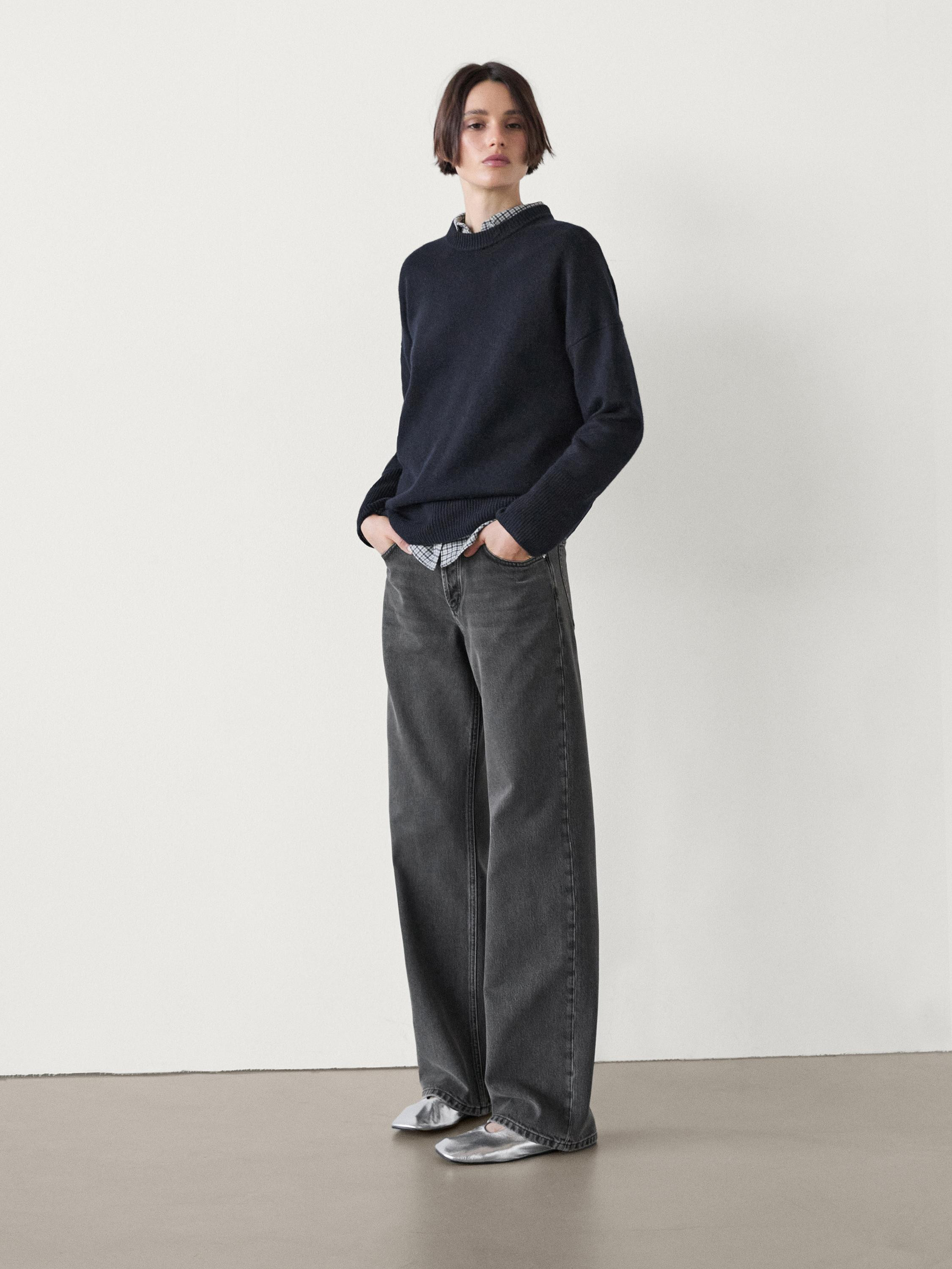 Wool blend knit sweater | Massimo Dutti US