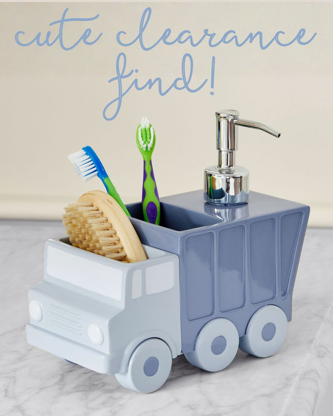dump truck bathroom organizer! the cutest clearance find! 

kids bathroom, kids room, boy, girl, nursery, toys, organization, playroom, organization, basket, rug, bed, nightstand, side table, coastal, preppy, traditional, southern home, classic style, family
 

 #LTKHome #LTKSaleAlert #LTKKids
