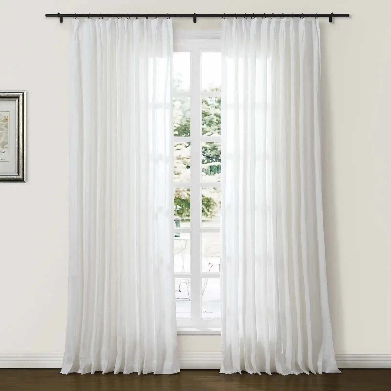 Doris 100% European Flax Linen Curtain Pleated | TWOPAGES