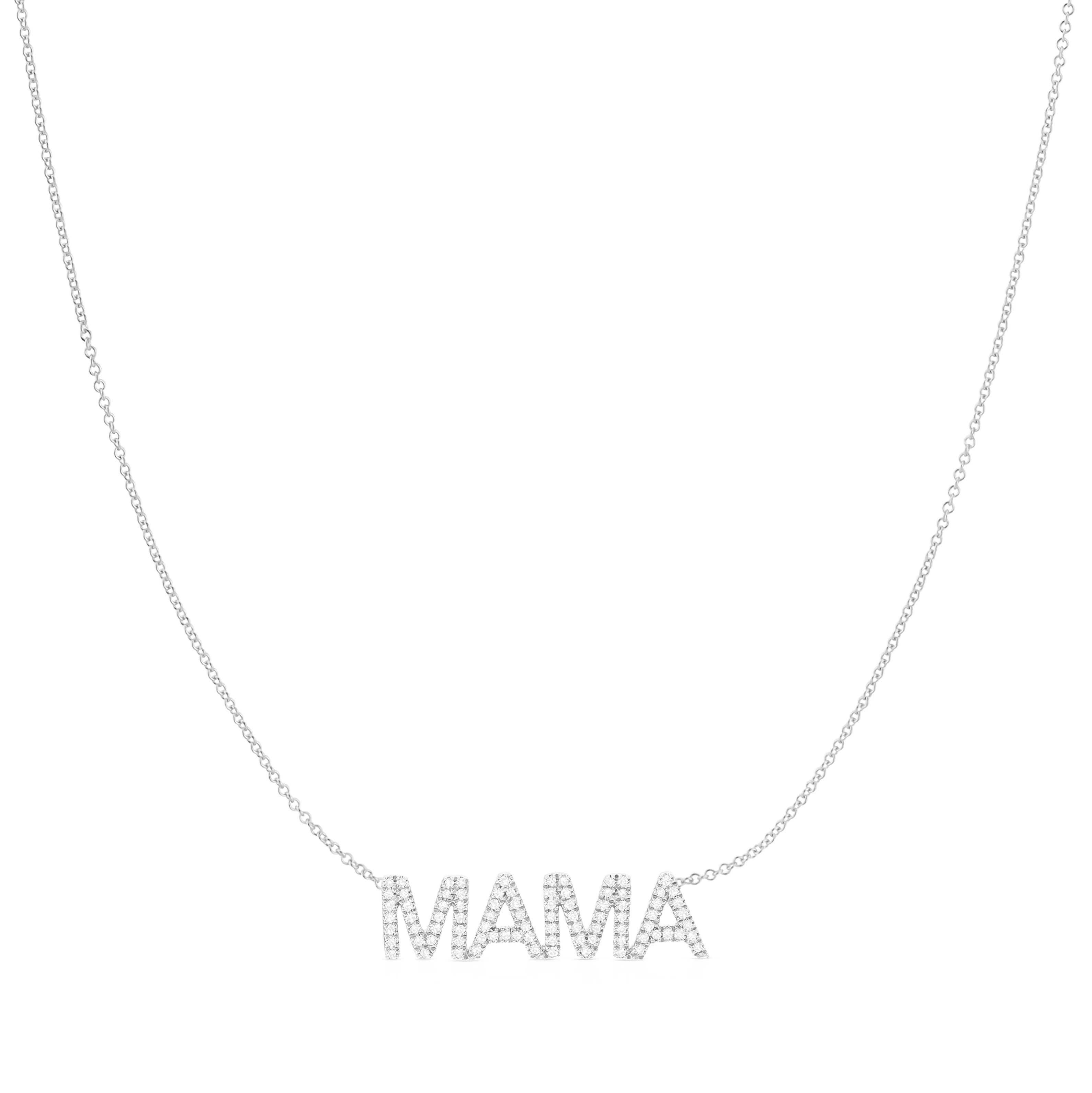 Pavé MAMA Necklace | Maya Brenner