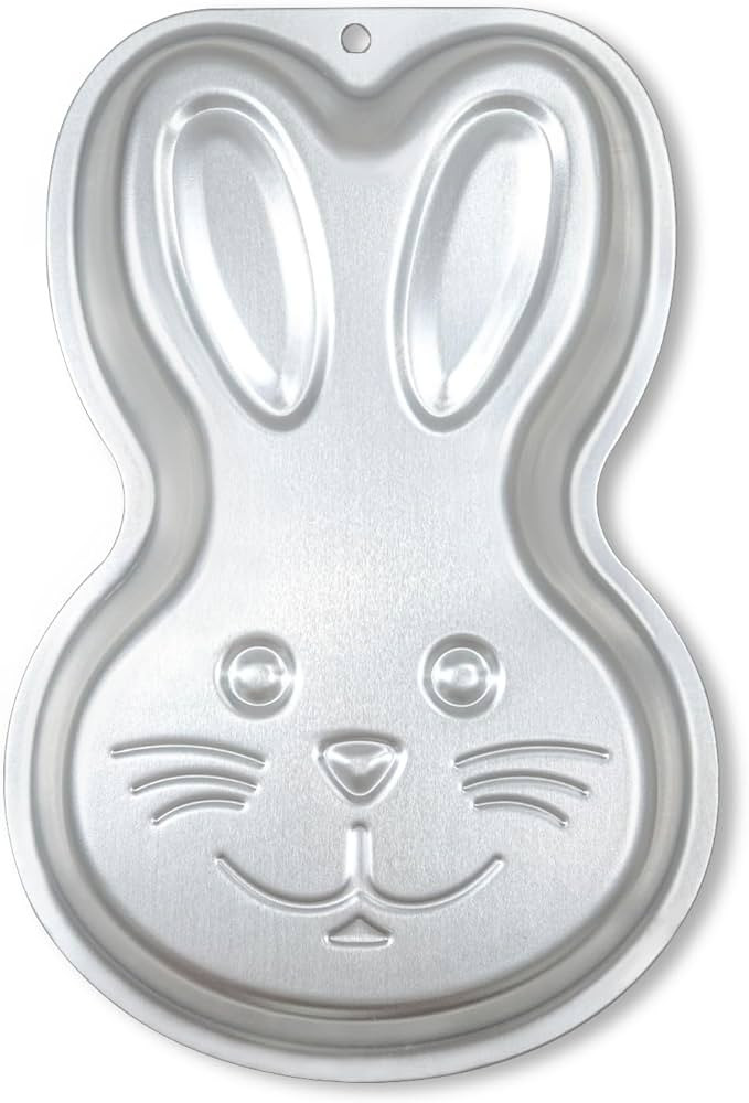 Bunny Shape Cake pan,Bunny cake tin，Aluminum Rabbit Shape Cake Mold for Baking, Easter Cake Pan... | Amazon (US)