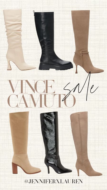 JEN45 for 45% off 

Vince camuto boots. Vince camuto sale. Black Friday sale. Black Friday week. Shoe sale. Boots sale. Tall boots. Knee high boots. Tan boots. Black boots. Small heel boots  

#LTKshoecrush #LTKsalealert #LTKHoliday