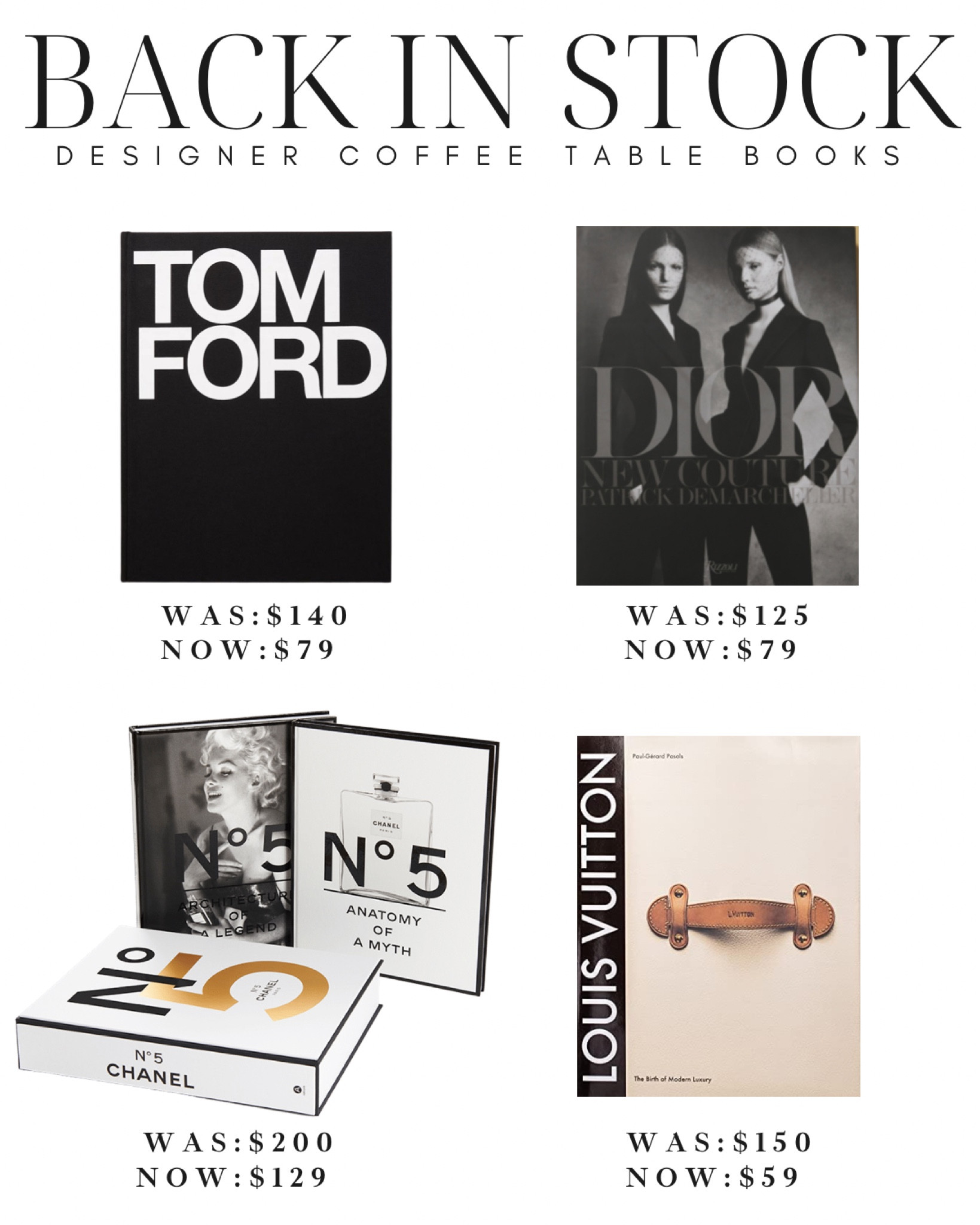 These books sell so quickly! Amazing deals on designer touches in your home decor

Home decor, modern decor, shelf decor, coffee table decor, black-and-white decor, fashions, Chanel, Tom Ford, Dior, Louis Vuitton, neutral Decor, gift guide, gift for her

#LTKhome #LTKsalealert #LTKstyletip