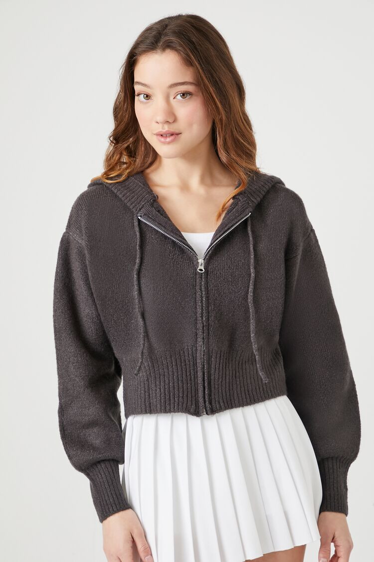 Hooded Zip-Up Sweater | Forever 21
