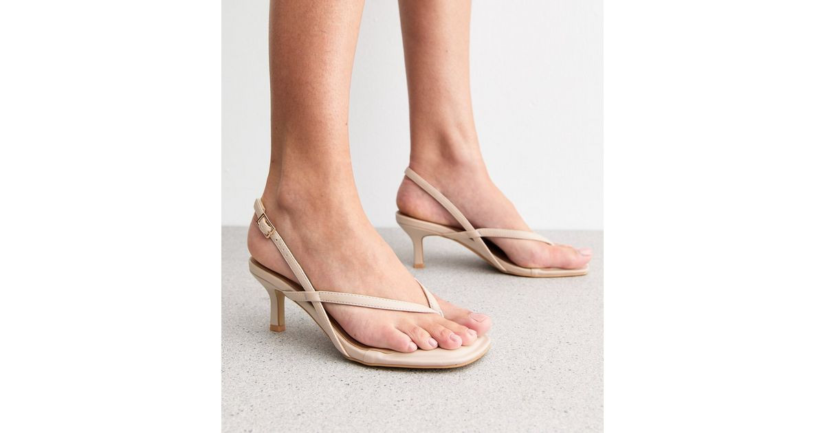 Off White Slingback Thong Sandals
						
						Add to Saved Items
						Remove from Saved Items | New Look (UK)