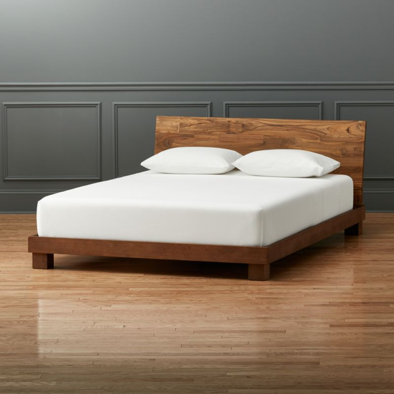 Dondra Teak Queen Bed + Reviews | CB2 | CB2