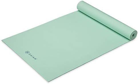 Gaiam Yoga Mat - Premium 5mm Solid Thick Non Slip Exercise & Fitness Mat for All Types of Yoga, P... | Amazon (US)