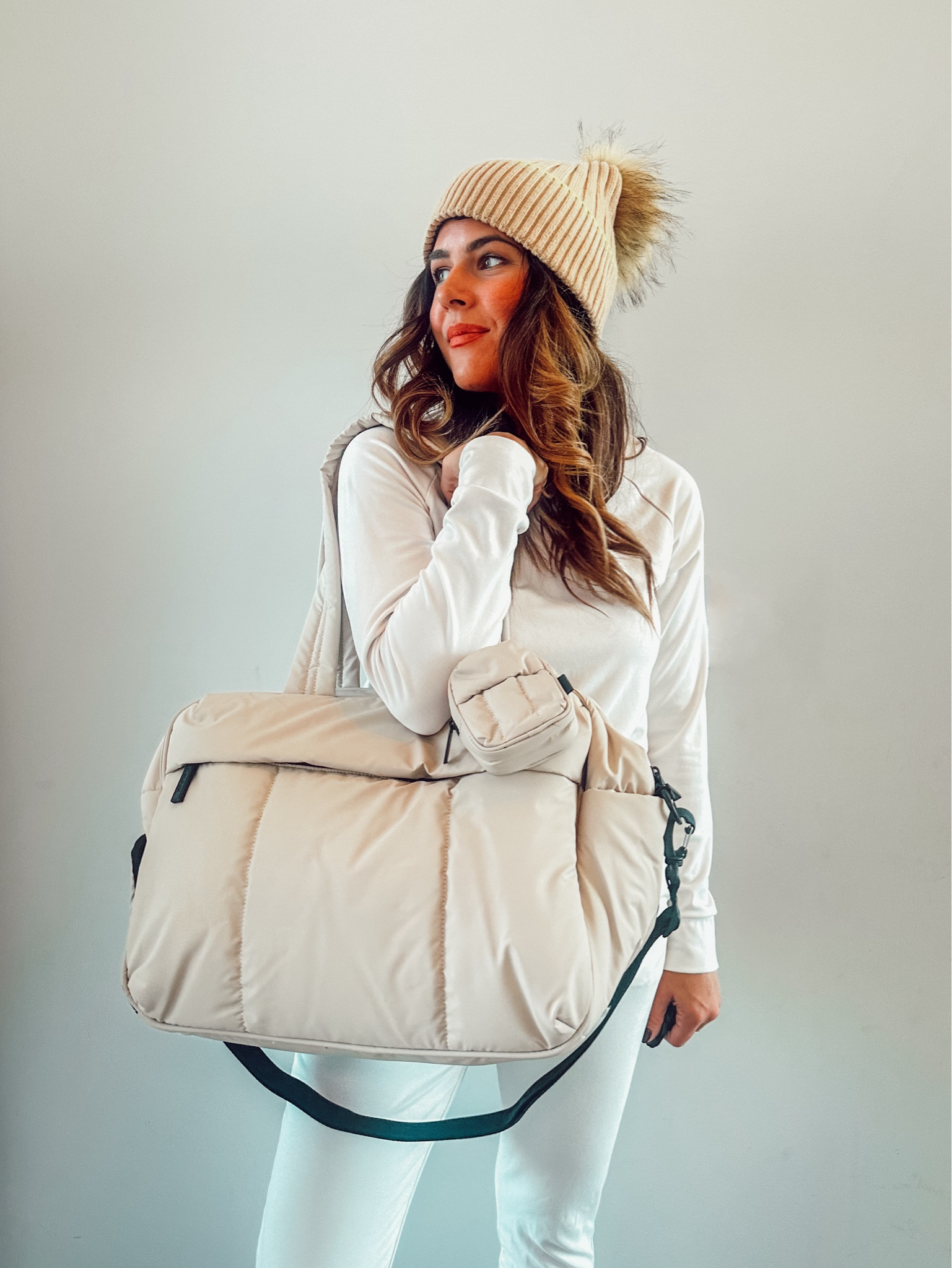 Luka duffle perf for holiday travel! This is the oatmeal color!

#LTKStyleTip #LTKTravel #LTKSaleAlert