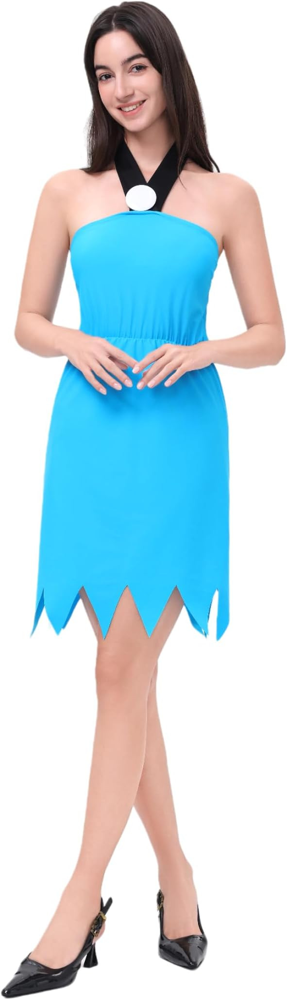 Halloween Costumes for Couples Elegant Halter Dress for Her, Matching Accessory, Perfect for Part... | Amazon (US)