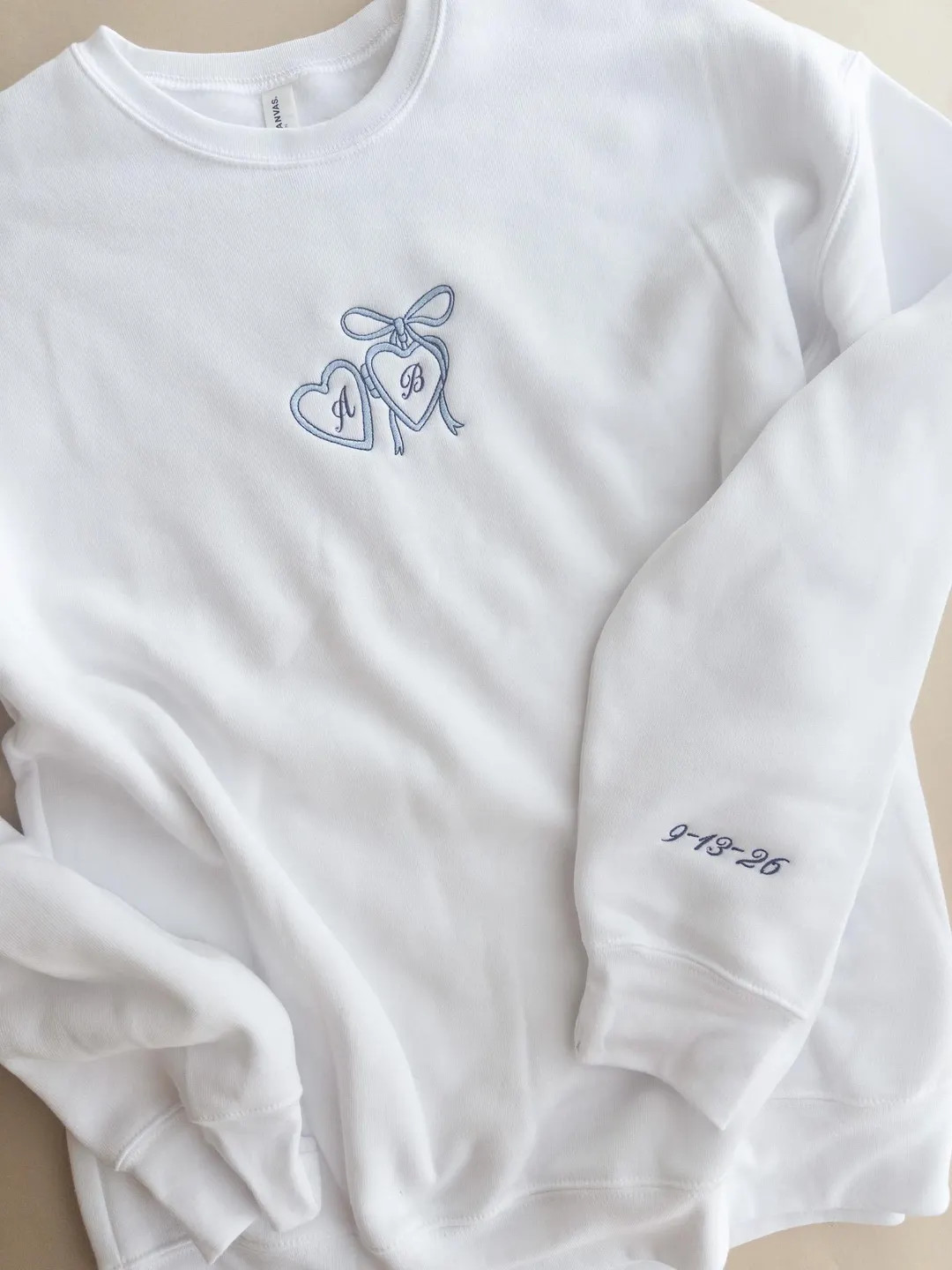 Custom Embroidered Coquette Bride Sweatshirt, Future Mrs Sweatshirt, Gift for Fiancee, Custom Bri... | Etsy (US)