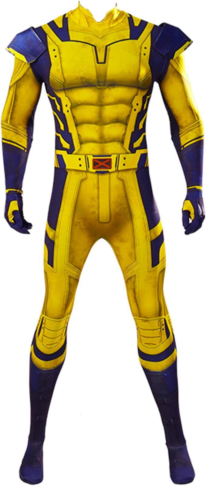 Men’s Superhero Costume Adults Movies Cosplay Zentai Bodysuit With Shoulder Pad Outfits Hallowe... | Amazon (US)