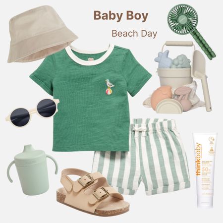 Baby boy outfit for a beach day! + all my favorite essentials for baby at the beach

I also linked some swim shorts that match the outfit, and more baby beach must haves!

Baby boy outfit, baby boy clothes, baby boy style, baby beach outfit, baby summer outfit, baby beach essentials, summer baby must haves, Amazon baby must haves, baby sunscreen, silicone sand toys, think baby sunscreen, stroller fan, mushie sippy cup

#LTKSeasonal #LTKFamily #LTKBaby