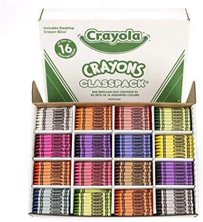 Crayola Crayon Classpack, School Supplies, 16 Colors (50 Each), 800 Ct, Standard | Amazon (US)