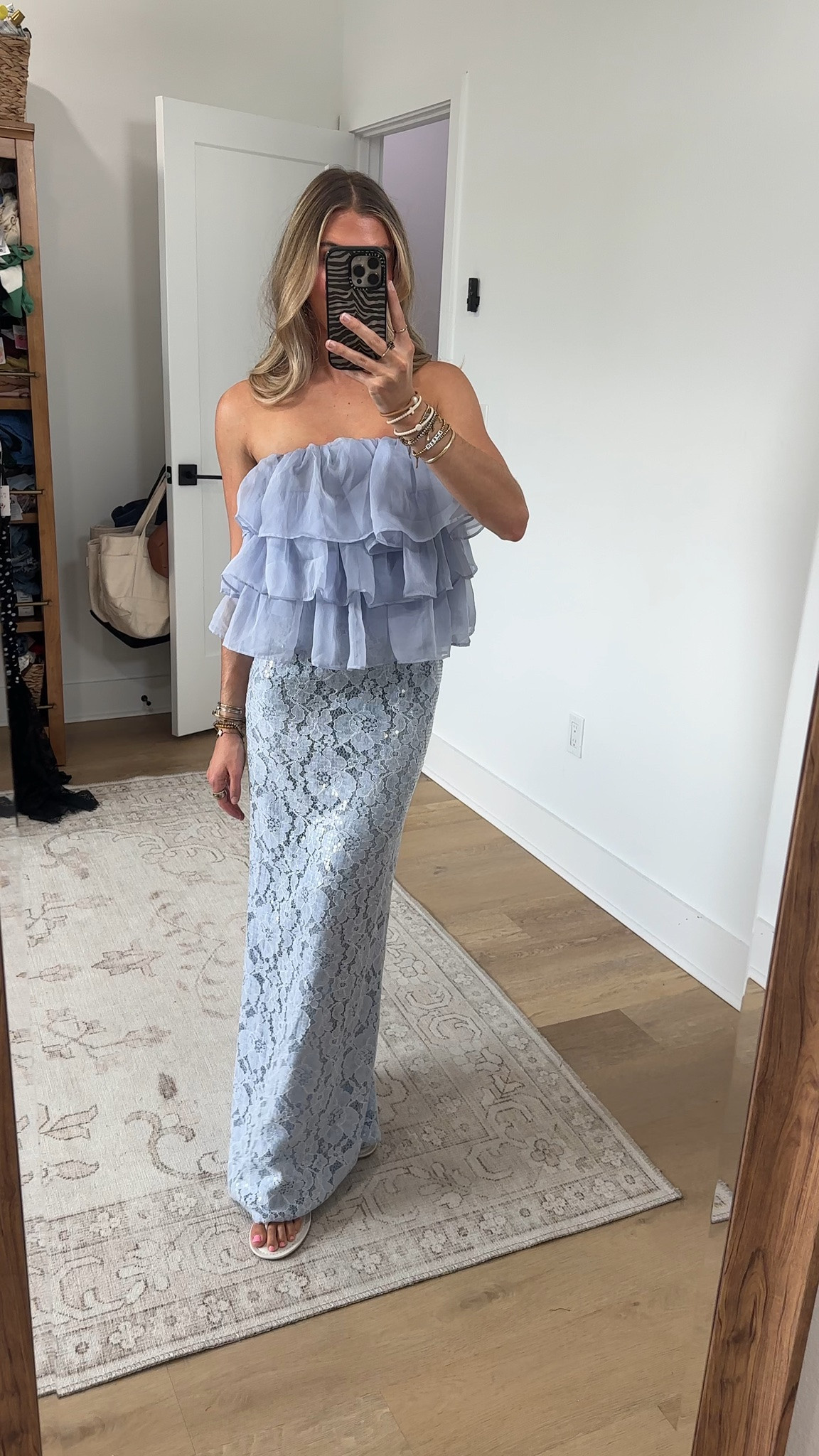 @Petal & Pup size xs Make every entrance memorable with the Jennings Lace Maxi Skirt. This show-stopping piece features a stunning floral lace overlay scattered with delicate sequins that shimmer under the lights, ensuring all eyes remain on you.

#LTKootd #LTKWedding #LTKSeasonal