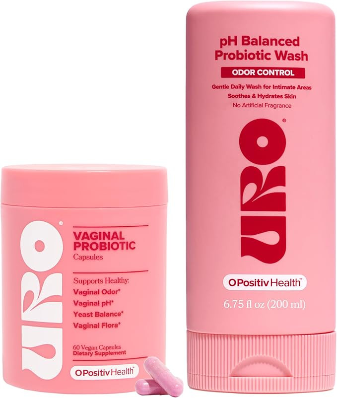 URO Vaginal Probiotic and URO pH Balanced Probiotic Wash Bundle | Amazon (US)